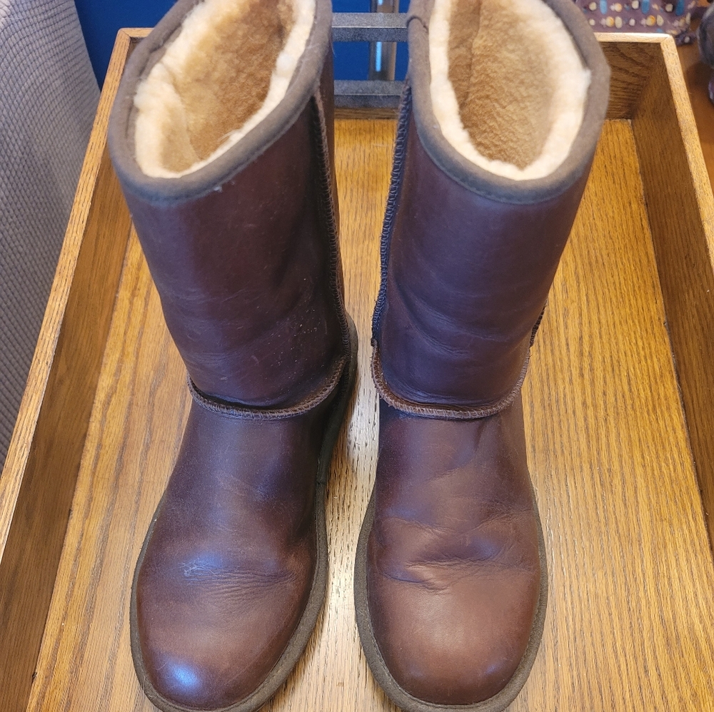 Ll bean leather sherling boots